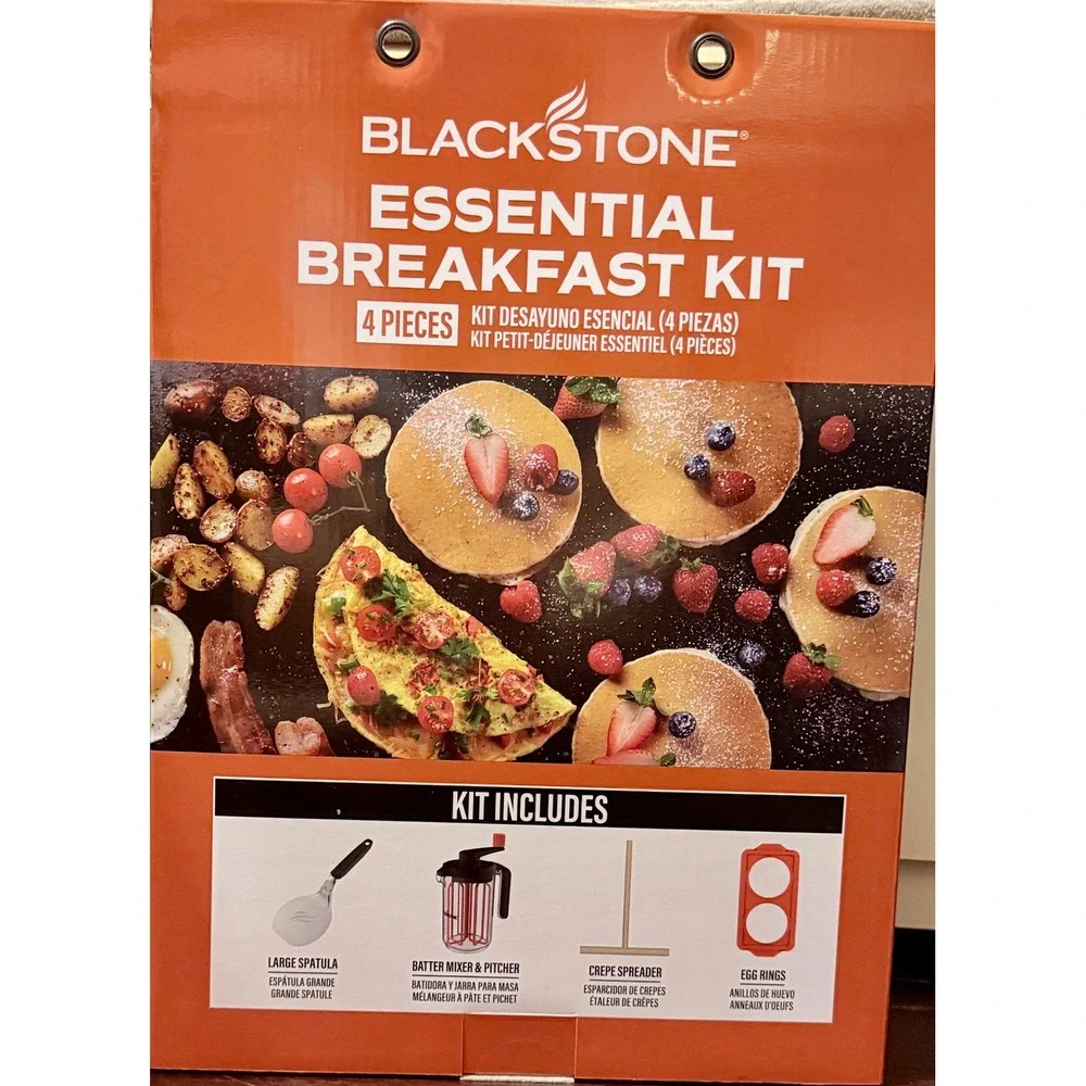 Blackstone Essential Breakfast Kit Unisex OS Orange Excellent 4 Piece Set 5461
